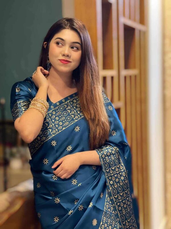 প্রিমিয়াম জাপানী সিল্ক শাড়ি - Image 4