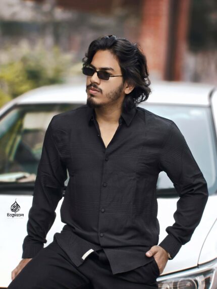 China Premium Fabric Shirt Black