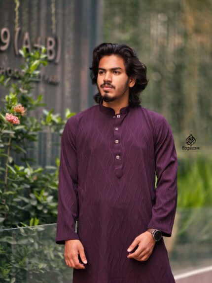 China Popcorn panjabi 02 Colour (Burgundy) 02